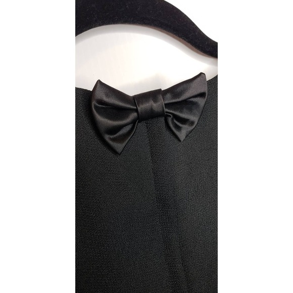 VTG Ursula Switzerland Petite Black Sheer Long Sleeve Gold Beaded Cocktail Dress - Picture 10 of 15